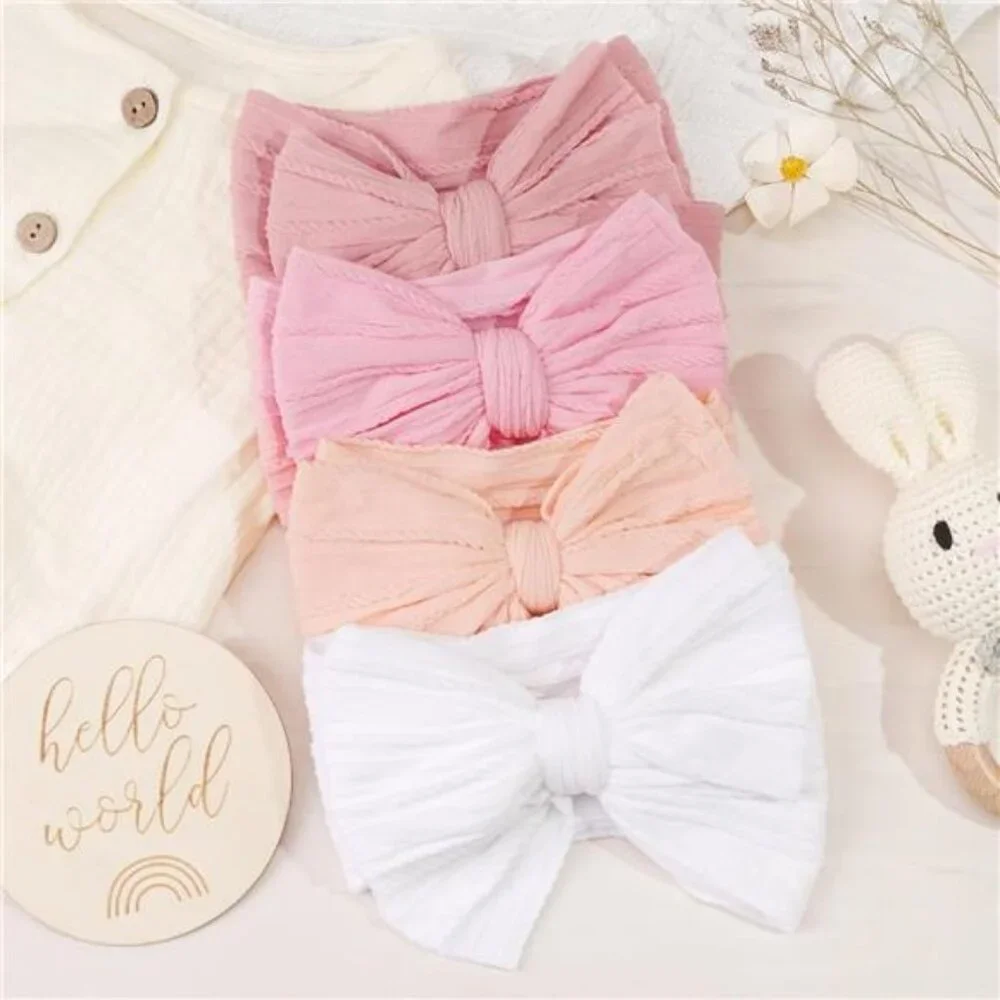 Baby Girl Headbands 6 Pack Nylon Bow Hairbands Newborn Infant Toddler Accessorie